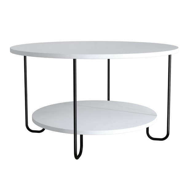 Konferenční stolek CORRO bílá/černá