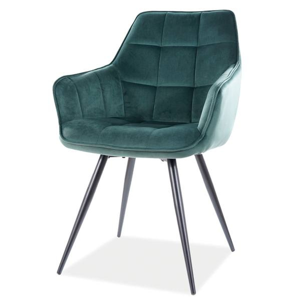 Jídelní židle LALAO zelená/černá